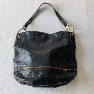 orYany Lucy Croco Leather Hobo bag in black *dust bag included